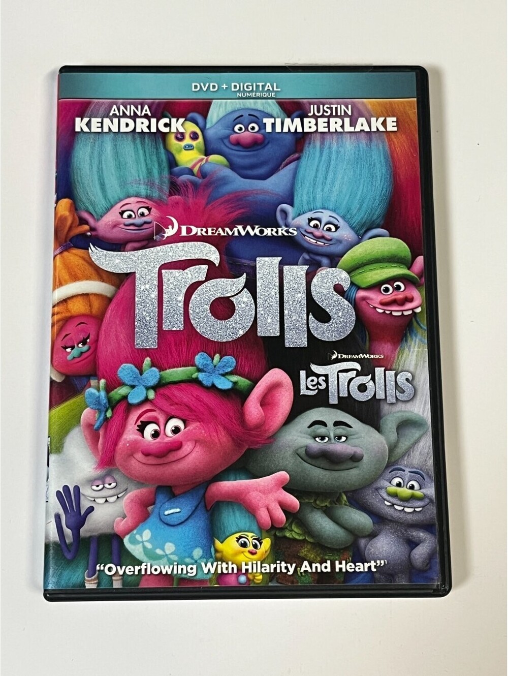 Trolls DVD Bilingual Canadian Edition Anna Kendrick Animation Walt Dohrn